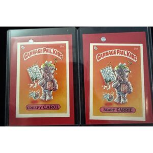 Vintage 1985 Topps Garbage Pail Kids UK Minis Series 1 25A and 25B